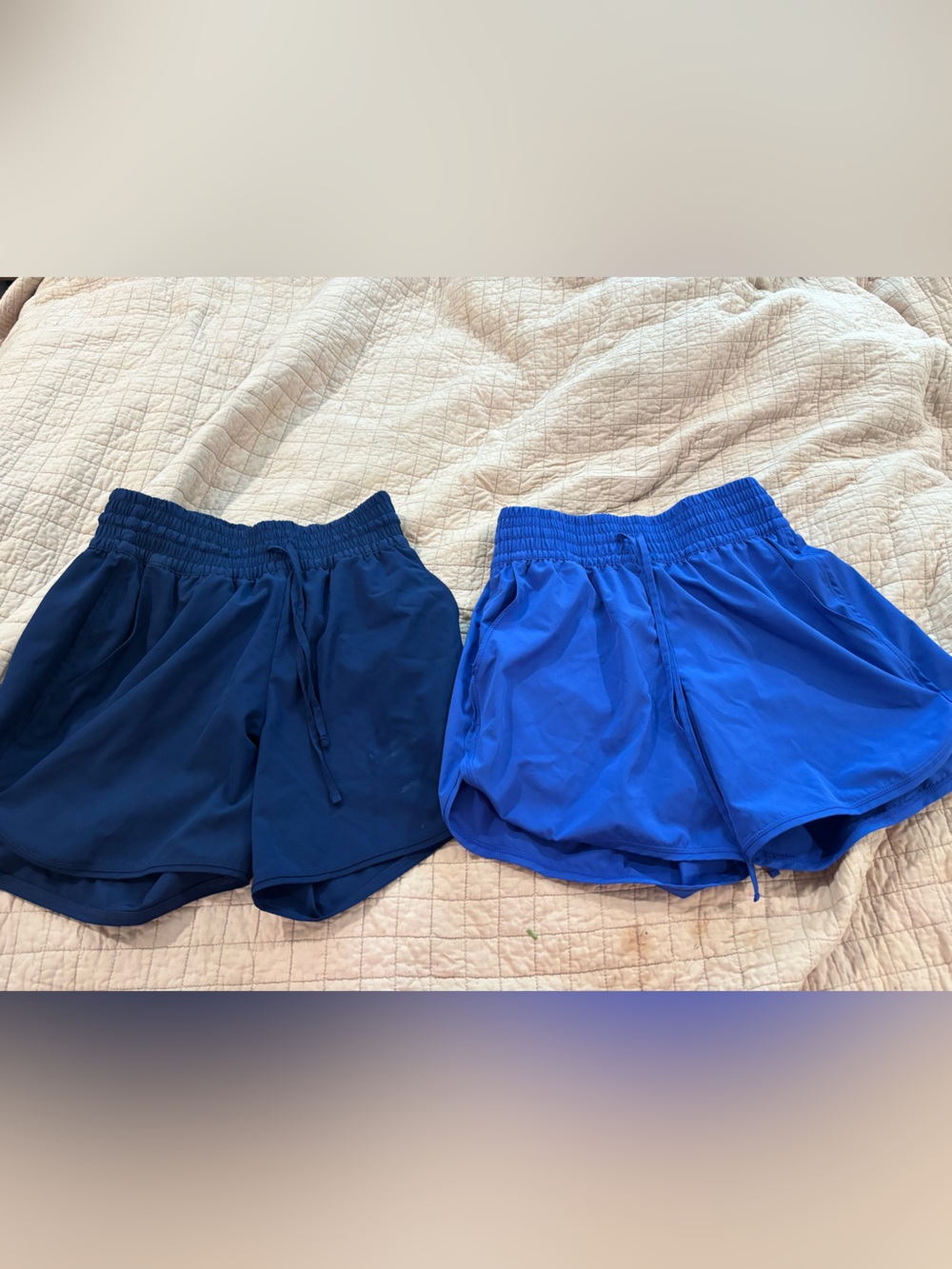Lands' End Twin Athletic Shorts in Navy and Royal Blue